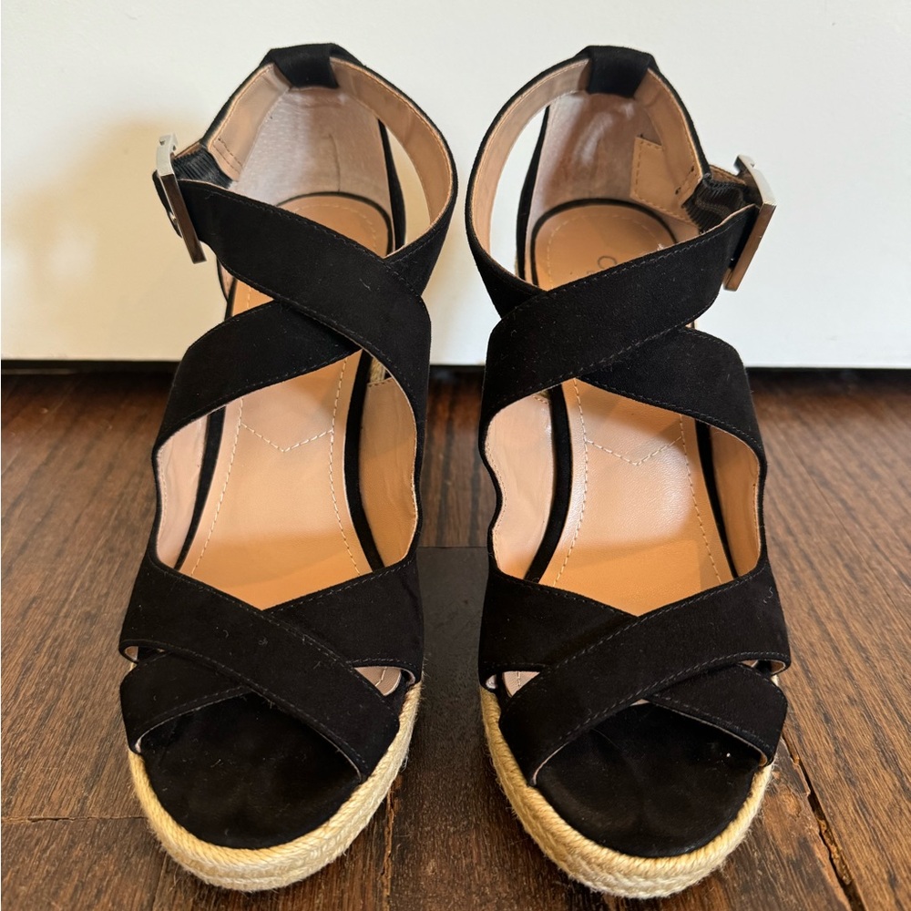 Charles by Charles David Belfast Suede Wedge Sandal